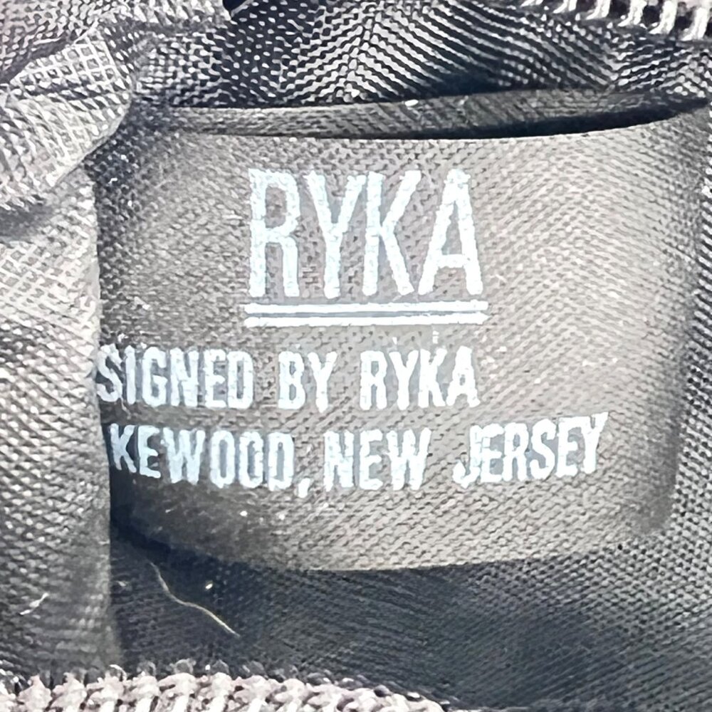 Vintage Ryka Black Leather Two Compartment Camera Lens Bag Zipper Metal Hardware - Picture 5 of 8